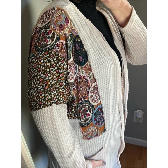 UMGEE waffle knit long cardigan size medium - Picture 3 of 13